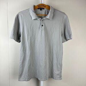 Robert Barakett Bathurst Short Sleeve Polo‎ Shirt Mens Large Light Gray